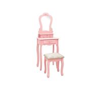 Paulownia Ensemble de Coiffeuse avec Tabouret 50x59x136 cm Maquillage vidaXL