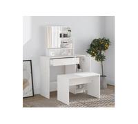 Ensemble de Coiffeuse Gris Béton 86,5x35x136 cm Table de Maquillage vidaXL