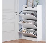 Ensemble de coiffeuse moderne avec miroir éclairé, coiffeuse de maquillage pour chambre à coucher, tabouret rembourré, 2 grands tiroirs, dessus en verre trempé noir, cadeau élégant pour femme (gris +
