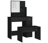 Ensemble De Coiffeuse Noir 86,5x35x136 Cm Vidaxl Vidaxl Multicolore