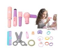Ensemble de coiffure | Jouets éducatifs en bois pour apprendre la coiffure et le coiffage | Ensemble de coiffure pour filles - Pour filles à partir de 3 ans, salle de jeux, crèche, fête d'anniversaire