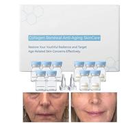 Ensemble De Collagène Anti-âge - 5 Boules Lyophilisées + 5 Sérums, Liquide Non Gras À Absorption Rapide, Solution De Soin Pour Lutter Contre Les Problèmes Liés À L'âge, 17 $ imes 13,8 imes 3,2 ext(