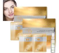 Ensemble de collagène instantané Skin Essence, kit d'essence de collagène peptidique en spirale, sérum anti-âge pour le visage à l'acide hyaluronique, réduit les ridules et les rides (2 Ensemble)