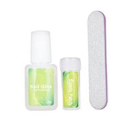 Ensemble de colle de patchs correction d'ongle d'orteil, kit correction patch 'ongle incarné, patch redresseur ' 'orteil élastique avec colle lime à ongles