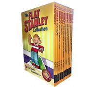 Ensemble de collection de 10 livres Flat Stanley Adventure Series