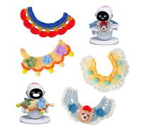 Ensemble de collier au crochet pour Eilik - 4 pièces de styles uniques, enveloppez dans la chaleur et le confort contre le froid, matériau en polyester tissé à la main, définitivement le plus pour