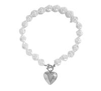 Ensemble de collier de perles creuses en forme de cœur tendance avec une utilisation longue durée, convient pour les tenues tendance des femmes, ensemble d'accessoires de fête, C, Comme décrit, Comme