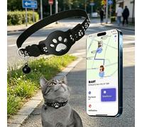 Ensemble de collier de suivi GPS pour chat de compagnie, avec localisateur et étui de protection en silicone, traceur GPS anti-perte intelligent, suivi en temps réel, sans installation requise, compat