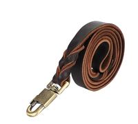Ensemble de Collier et Laisse pour Chien en Cuir Souple, chaîne pour Animaux de Compagnie tressée de 2,5 cm de Large avec Clip Robuste, Longueur réglable de 90 cm, 120 cm ou 150 cm (2,5 * 150CM)