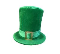 Ensemble de colliers avec lunette et chapeau irlandais pour la Saint Patrick, pour les vacances (vert menthe, taille unique)
