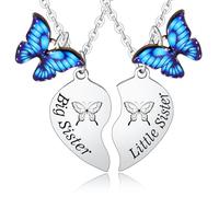 Ensemble de colliers Big Sister et Little Sister en acier inoxydable