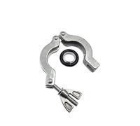 Ensemble de colliers de serrage à vide KF16, KF25, KF40, KF50, en acier inoxydable 304, alliage d'aluminium, bride, support central, raccords de tuyauterie, joint torique FPM(SS304 KF40 Suit,1PCS)