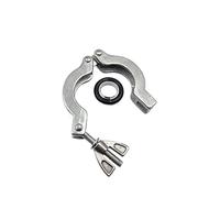 Ensemble de colliers de serrage à vide KF16, KF25, KF40, KF50, en acier inoxydable 304, alliage d'aluminium, bride, support central, raccords de tuyauterie, joint torique FPM(SS304 KF40 Suit,1PCS)