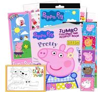 Ensemble de coloriage et d'activit s Le lot comprend un livre de coloriage Peppa Pig, des autocollants Peppa Pig et un crochet de porte double face (livre de coloriage et autocollants Peppa Pig)