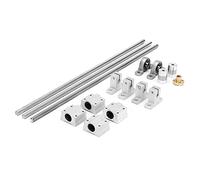 Ensemble De Combinaison Industrielle De Guide Linéaire À Vis T8 | Raccords à vis en acier inoxydable et en aluminium for machines CNC(350mm)