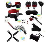 Ensemble De Combinaison Multifonctionnel De Chambre à Coucher De 10 PièCes, éQuipé De Bracelets De Fitness Et De Lunettes De Sommeil - Accessoiresd-8 (Rouge)