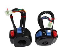 Ensemble de commande de commutateur de poignée 7/8 pouces 22mm gauche droite Compatible avec Scooter cyclomoteur GY6 50cc 125cc 150cc(black)