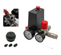 Ensemble de commutateur de compresseur d'air, soupape de pressostat à 4 voies avec jauge et silencieux, soupape de commande de pompe à air avec soulagement de la pression