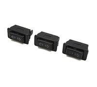 Ensemble de commutateur de fenêtre électrique automatique Bouton de commande universel noir, 5 broches, pour fenêtre électrique de voiture, porte, interrupteur électrique, 3 pièces