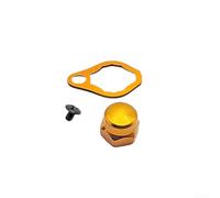 Ensemble de composants de moulinet de pêche en aluminium avec plaque de pression et écrou pour DAIWA pour modèles ABU B3 P3 P4 X4 PRO Baitcast (or foncé)