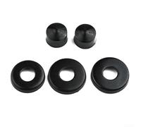 Ensemble de composants d'entretien pour skateboard avec bagues, rondelles, tasses pivotantes et amortisseurs conçus pour camions de 17,8 cm (rouge)