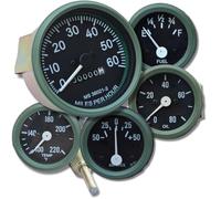 Ensemble de compteur de vitesse 0 à 60 MPH compatible avec les camions et jeeps 1946-1964 CJ-2A, 3A, 3B, M38, M38A1, MB, Ford GPW CJ2A CJ3A, CJ3B Millitary Trucks & Jeeps | GPW Lunettes vert olive VR