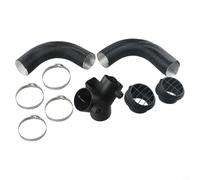 Ensemble de conduits de chauffage de 60 mm avec pièces en Y pour sortie d'air chaud et tuyau flexible pour chauffe-air diesel compatible avec Eberspac