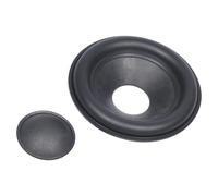 Ensemble de cône de woofer et de dôme central, pièces surround en caoutchouc pour renouveler la réponse des basses dans les configurations sonores domestiques, utiliser la réparation du cône de
