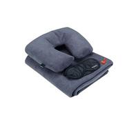 Ensemble de confort de voyage 4 pcs Gris et noir