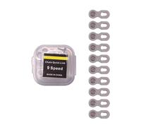 Ensemble de connecteurs de chaîne de vélo en acier inoxydable, 10 pièces/paquet, adaptés systèmes de vitesses 6/7 / 8/9 / 10/11 / 12, attaches de vélo