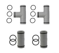 Ensemble de connecteurs de tuyau de piscine gris avec joints toriques pour pompe à filtre de 3,2 cm et adaptateurs droits pour garantir les pièces de réparation du système de filtration de piscine