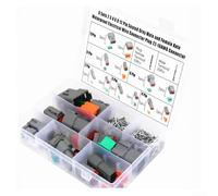 Ensemble de connecteurs DT fiables avec 6 connecteurs IP68 avec clips et éléments d'étanchéité