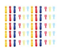 Ensemble de connecteurs électriques en T, bornes à sertir à raccord rapide avec fiche mâle entièrement isolée en nylon, kit assorti de 60 pièces pour les projets de câblage