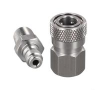 Ensemble de connecteurs mâles et femelles à déconnexion rapide, connecteur en acier inoxydable de 8 mm, filetage NPT 3000 psi, raccord de ligne d'air pour équipement industriel
