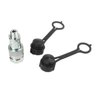 Ensemble de connecteurs rapides hydrauliques avec poussière pour une protection contre les débris lorsqu'ils ne sont pas dedans. Pour une utilisation sur les crics, cylindres et pompes hydrauliques