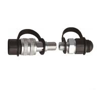Ensemble de connecteurs rapides hydrauliques en acier au carbone Zg3/8 Filetage extérieur | Coupleur de tuyau haute pression 70 MPa pour oléoduc industriel | Design droit (ZG3/8)