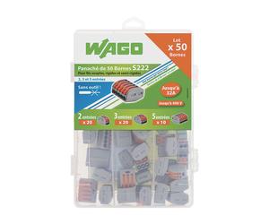 Ensemble de connecteurs Wago S222, 50 pièces