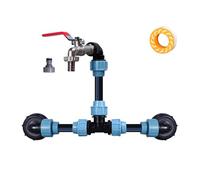 Ensemble de connexion empilable verticale pour réservoirs - Design résistant aux intempéries - Utilisation en extérieur - Systèmes de flux de poids pour conteneurs - Extension de réservoir IBC