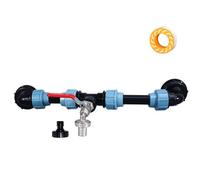 Ensemble de connexion empilable verticale pour réservoirs - Design résistant aux intempéries - Utilisation en extérieur - Systèmes de flux de poids pour conteneurs - Extension de réservoir IBC