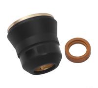 Ensemble de consommables pour découpe plasma : capuchon de protection (60389) et tourbillon pour anneau (60028) pour IPT-45 / IPT-60 / IPT-40 plasma compatible avec 45A
