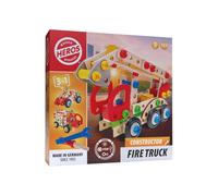 Ensemble de construction camion de pompier HEROS 155 pièces en bois FSC hêtre Bois de hêtre naturel