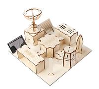 Ensemble de Construction d ' activités en Classe | Modèle de base spatiale en bois pour les projets sur le thème spatial, l ' assemblage guidé et l ' utilisation