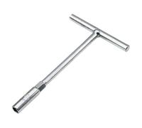 Ensemble de construction de douilles métriques à poignée en T - Douilles pour clé hexagonale Gadget Comprend des espaces de 8 mm/10 mm/12 mm/13 mm, cliquet en fer finition argentée courte et compacte