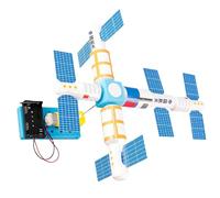 Ensemble de construction de maquettes de satellite en plastique, assemblage pratique, modèle de station spatiale, jouet d ' apprentissage précoce pour, pour l ' école et la maison, projet spatial