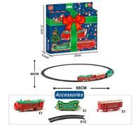 Ensemble de construction de Train électrique, jouet de chemin de fer avec lumière pour enfants, cadeau de noël 2022