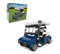 Ensemble de construction de voiturette de golf pour adultes compatible avec Lego Golf - Décoration de fête de golf, décoration de bureau, cadeau de golf, complet avec couvercle de présentation