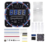 Ensemble de construction d'horloge numérique éducative avec contrôle de la lumière, mémoire de sauvegarde et pratique de la soudure pour étudiants amateurs