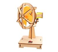 Ensemble de construction motorisé pour enfants pour l'apprentissage de la | Ventilateur oscillant motorisé avec matériaux en polymère de bois pour l'exploration et le développement des sciences des