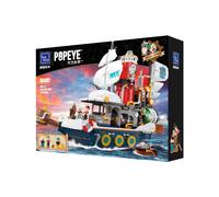 Ensemble De Construction Steamship Popeye Treasure Hunt Kit Modèle Blocs Jouet