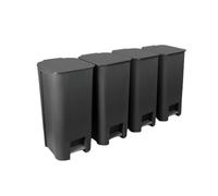 Ensemble de conteneurs pour collecte 4x40 L Practic poubelle multifonctionnelle